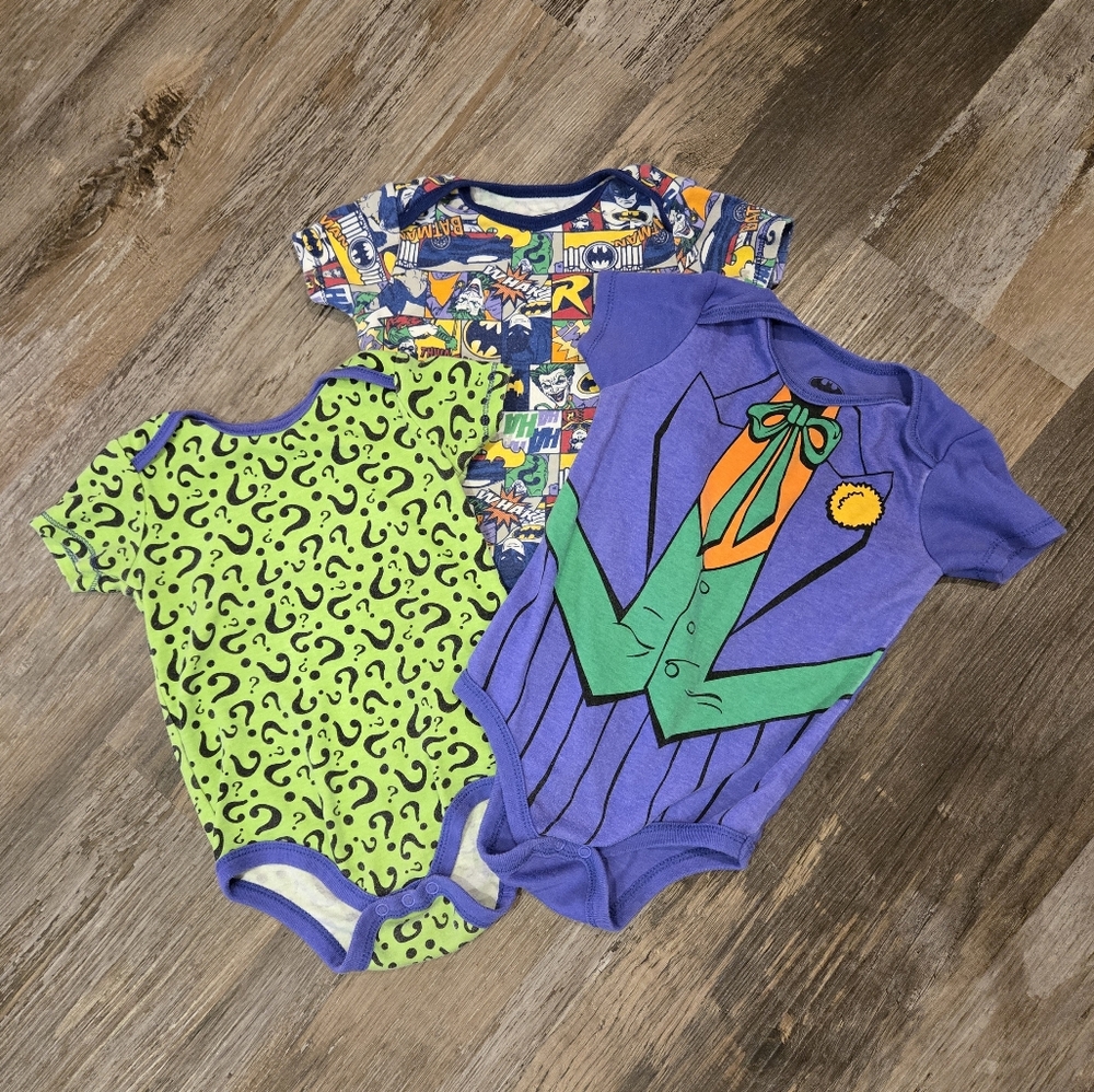Batman Villan Onsies 3 Pc 24 Month